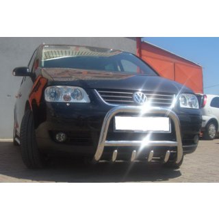 Nerezový přední ochranný rám QT006 Volkswagen Touran 2003–2010 fotografie 4