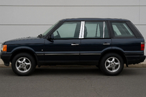 Range Rover II P38A 1997–2002 Nerezové lišty sloupků dveří (6 ks) fotografie 1