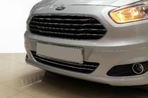 Ford Courier 2014–2023 Ochranné lišty na nárazník (2014-2018, 2 ks, nerez) fotografie 1