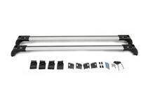 Příčníky na integrované střešní ližiny, uzamykatelné Skybar V2 (2 ks) do 120 cm, šedé fotografie 7