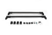 Příčníky na integrované střešní ližiny, uzamykatelné Skybar V2 (2 ks) do 120 cm, šedé fotografie 8