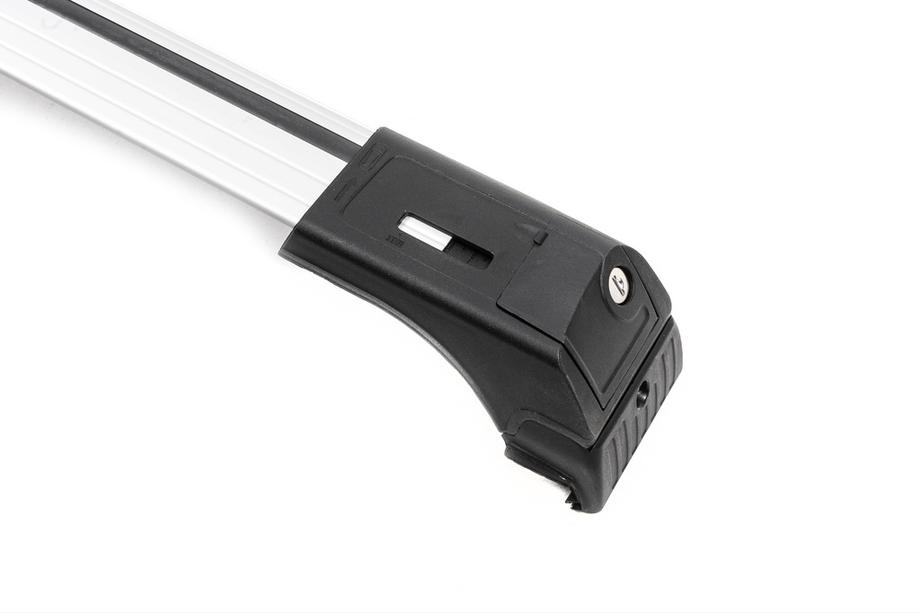 Příčníky na integrované střešní ližiny, uzamykatelné Skybar V2 (2 ks) do 120 cm, černé Fotografie 19