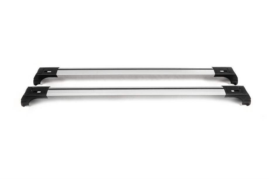 Příčníky na integrované střešní ližiny, uzamykatelné Skybar V2 (2 ks) do 120 cm, černé Fotografie 21