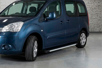Peugeot Partner Tepee 2008–2018 Boční nášlapy Maya V1 (2 ks, hliník) fotografie 1