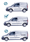 Mercedes Citan 2013–2021 Originální střešní podélníky (s příčníky) (standardní základna) Šedé + černé fotografie 12