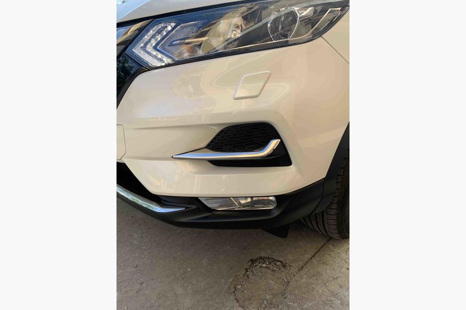 Nissan Qashqai 2014–2021 Nerezové kryty mlhových světel (2017↗, nerez) OmsaLine – italská nerezová ocel Fotografie 2