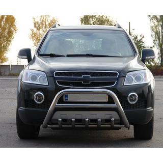 Přední nerezový ochranný rám WT003 Chevrolet Captiva 2006–2019 fotografie 3