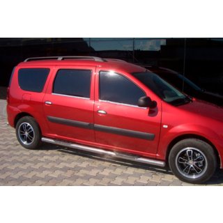 Boční nášlapy – nerezové trubky (2 ks) Dacia Logan MCV 2004–2014 fotografie 1
