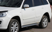 Chery Tiggo 1 2005–2016 Boční nášlapy Premium (2 ks, nerez) fotografie 1
