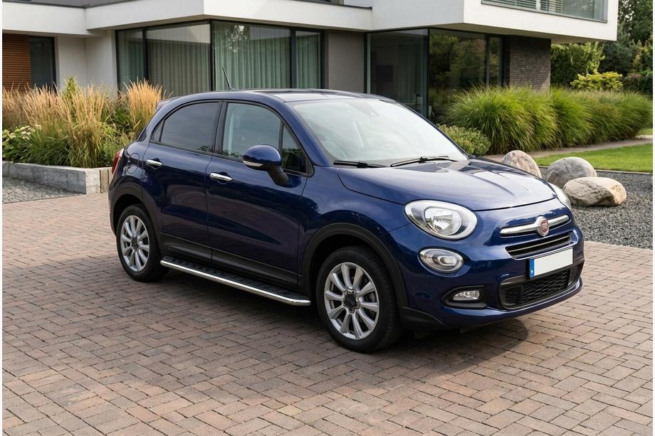 Fiat 500X 2014–2024 Boční nášlapy Maydos V1 (2 ks, hliník / nerez) Image