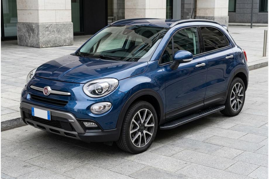 Fiat 500X 2014–2024 Boční prahy Bosphorus Black (2 ks, hliník) Image