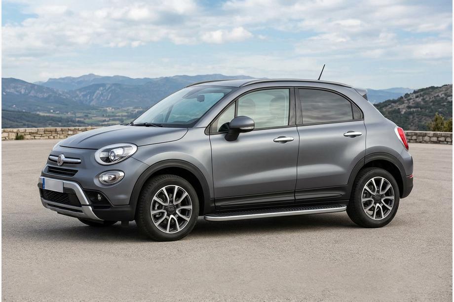 Fiat 500X 2014–2024 Boční prahy Tayga Grey (2 ks, hliník) Image