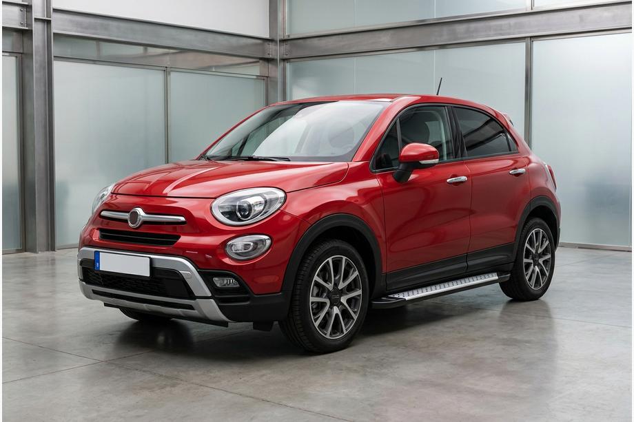 Fiat 500X 2014–2024 Boční nášlapy Allmond Grey (2 ks, hliník) Image