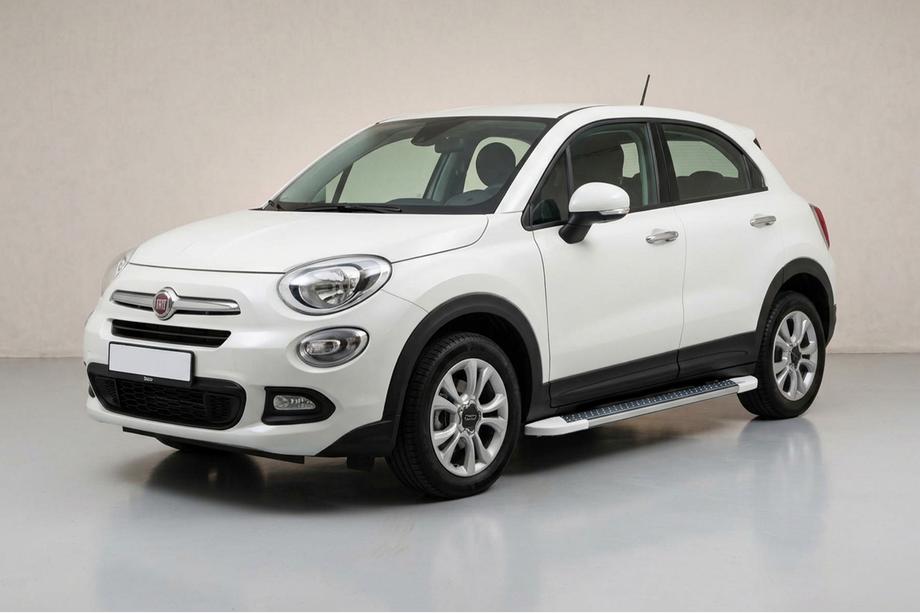 Fiat 500X 2014–2024 Boční prahy Allmond White (2 ks, hliník) Image