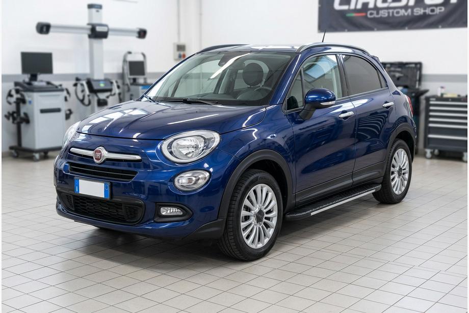 Fiat 500X 2014–2024 Boční prahy Bosphorus Grey (2 ks, hliník) Image