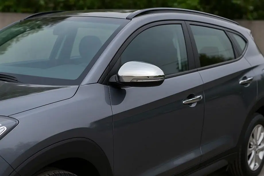 Hyundai Tucson TL 2016–2021 Nerezové kryty zpětných zrcátek (2 ks) Fotografie 1