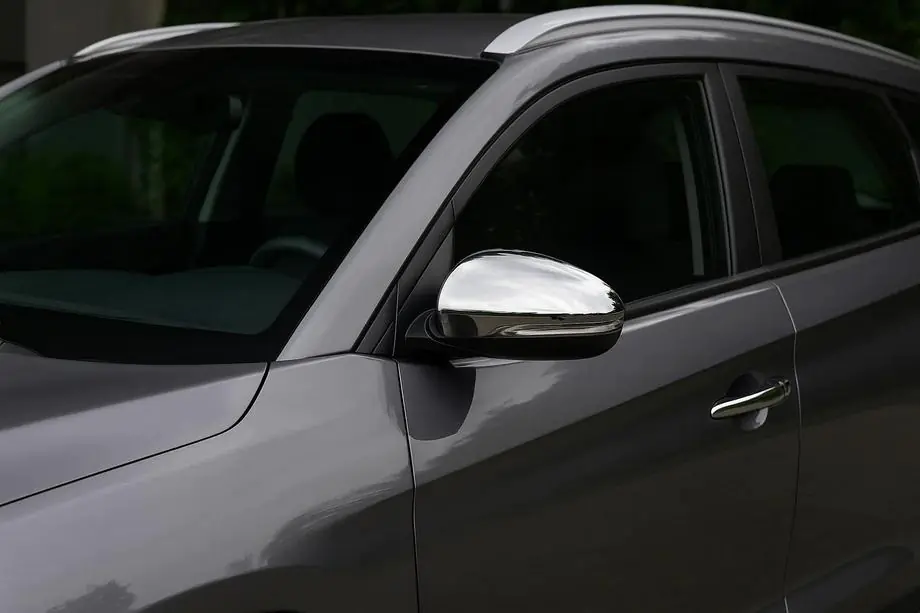 Hyundai Tucson TL 2016–2021 Nerezové kryty zpětných zrcátek (2 ks) Fotografie 3