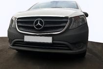 Mercedes Vito/V-class W447 2014– Nerezové rámečky masky chladiče (2 ks) fotografie 1