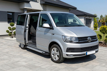 Volkswagen T6 2015–2024 Boční nášlapy Line (2 ks, hliník) Dlouhý rozvor fotografie 1