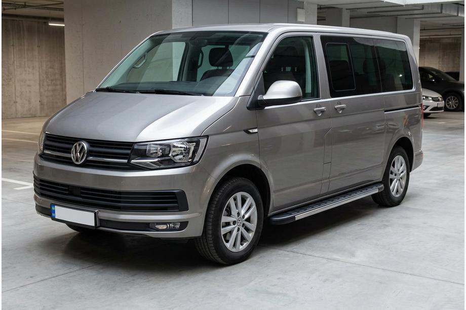 Volkswagen T6 2015–2024 Boční nášlapy Duru (2 ks, hliník) Krátký rozvor Fotografie 1