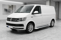 Volkswagen T6 2015–2024 Boční prahy Allmond White (2 ks, hliník) Dlouhý rozvor fotografie 1