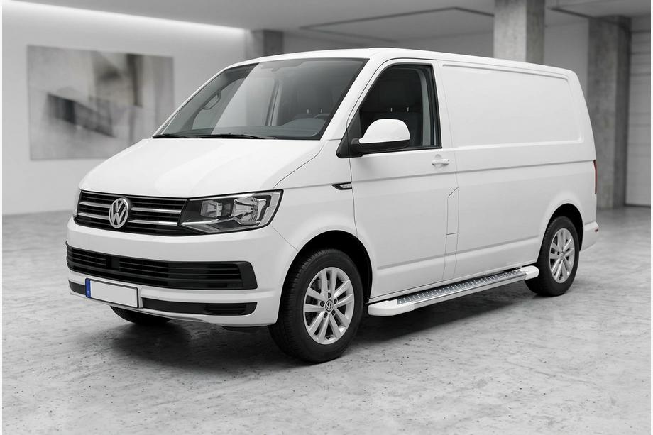 Volkswagen T6 2015–2024 Boční prahy Allmond White (2 ks, hliník) Dlouhý rozvor Image