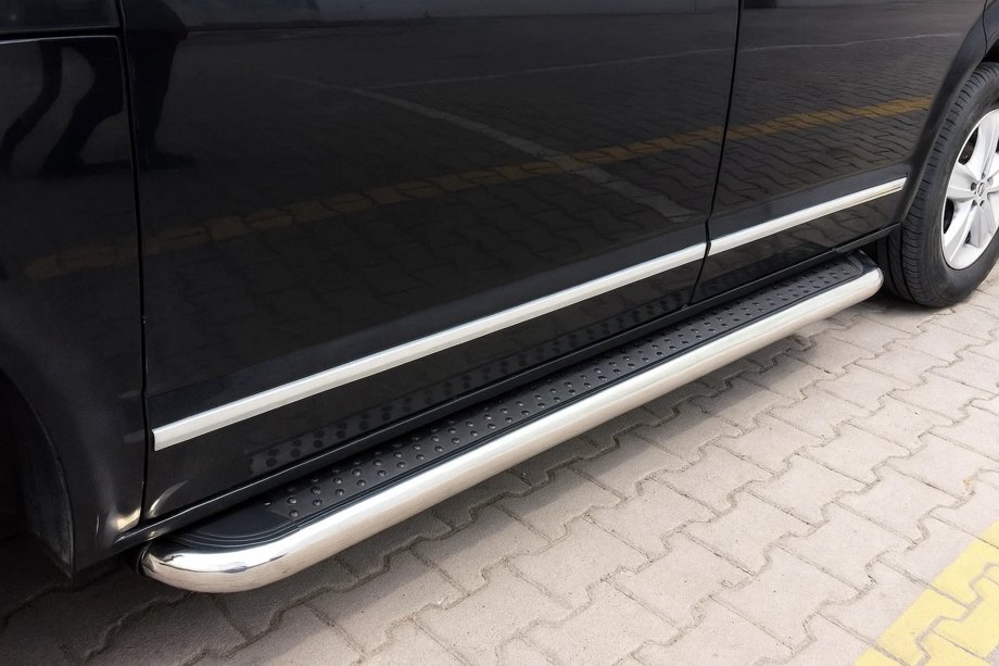 Volkswagen T6 2015–2024 Boční prahy Maydos V2 (2 ks, nerez) Image