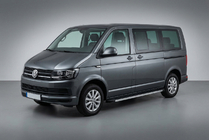 Volkswagen T6 2015–2024 Boční nášlapy Maya (2 ks, hliník) Dlouhý rozvor fotografie 1