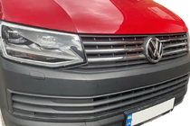 Volkswagen T6 2015–2024 Chromové lišty na masku 2015-2019 (4 ks, nerez) Carmos - turecká ocel fotografie 1