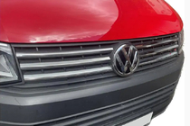 Volkswagen T6 2015–2024 Chromové lišty na masku 2015-2019 (4 ks, nerez) Carmos - turecká ocel fotografie 3