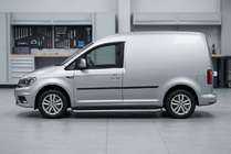 Volkswagen Caddy 2015–2020 Boční prahy Tayga Grey (2 ks, hliník) fotografie 1