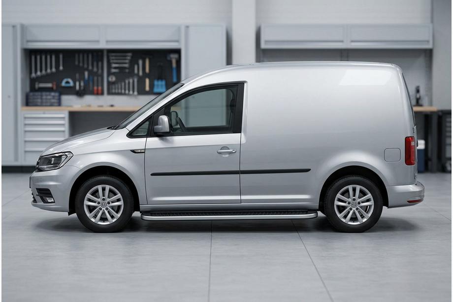 Volkswagen Caddy 2015–2020 Boční prahy Tayga Grey (2 ks, hliník) Image