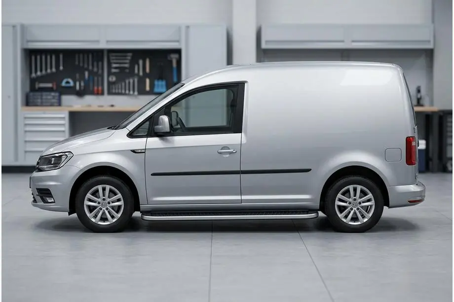 Volkswagen Caddy 2015–2020 Boční prahy Tayga Grey (2 ks, hliník) Image
