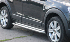 Chevrolet Captiva 2006–2019 Boční nášlapy Premium (2 ks, nerez) Ø60 mm fotografie 1