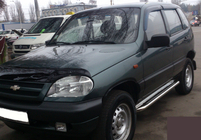 Chevrolet Niva 1998–2020 Boční nášlapy Premium (2 ks, nerez) Ø60 mm fotografie 2