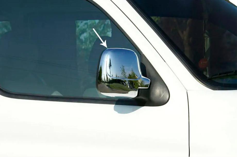 Citroen Berlingo 1996–2008 Chromové kryty zrcátek (2 ks, plastové) Carmos Fotografie 5