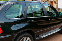 BMW X5 E53 1999–2006 Spodní nerezové lišty (6 ks) fotografie 1
