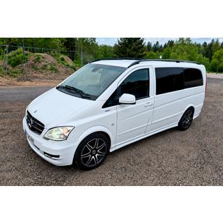 Střešní ližiny černé CAN Originální design (kovové patky) Mercedes Vito W639 2004–2014 fotografie 2