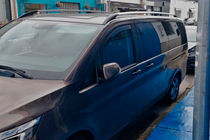 Mercedes Vito W639 2004–2014 Chromované střešní podélníky CAN – originální design (kovové nohy) fotografie 8