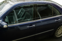 Mercedes třída E W210 1995–2002 Spodní lišty oken (4 ks, nerez) Carmos - turecká ocel fotografie 1
