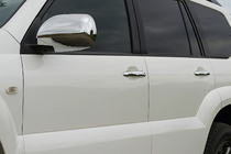 Toyota Land Cruiser Prado 120 2002–2009 Chromové kryty klik dveří (4 ks, nerez) OmsaLine, italská nerezová ocel fotografie 1