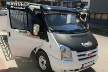 Ford Transit 2000–2014 Okenní lišty Carmos (2 ks, nerez) fotografie 3