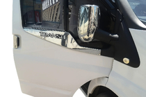 Ford Transit 2000–2014 Okenní lišty Carmos (2 ks, nerez) fotografie 1