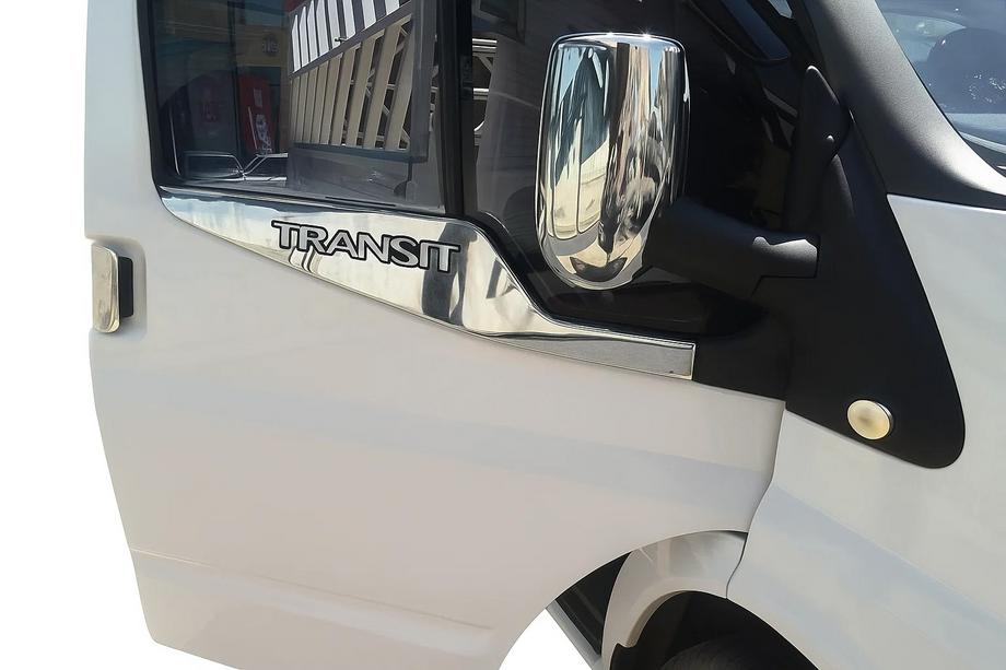 Ford Transit 2000–2014 Okenní lišty Carmos (2 ks, nerez) Image
