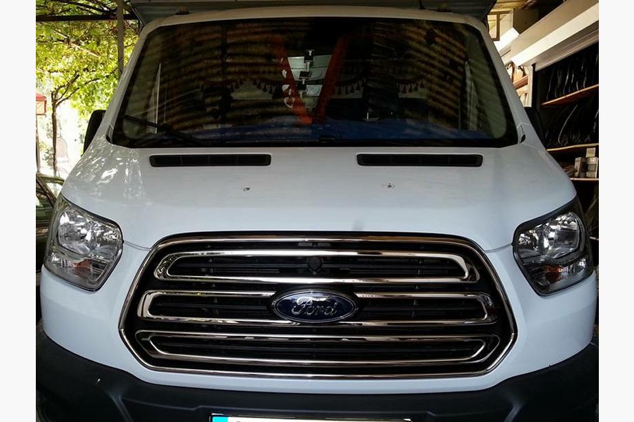 Ford Transit 2014– Rámeček masky chladiče (2014-2018, 2 ks, nerez) Fotografie 5