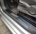 Volkswagen Caddy 2004–2010 Kryty vnitřních prahů (Carmos, ocel) fotografie 1