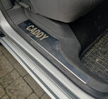 Volkswagen Caddy 2004–2010 Kryty vnitřních prahů (Carmos, ocel) fotografie 2