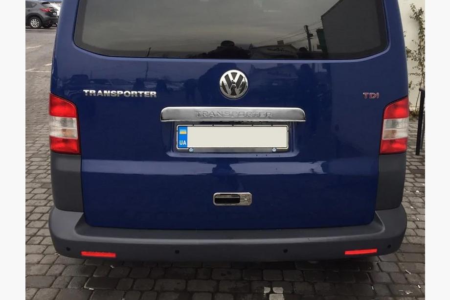 Volkswagen T5 2010–2015 Nerezová lišta nad SPZ na víko kufru Fotografie 5