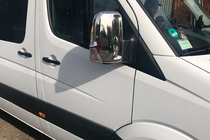 Mercedes Sprinter W906 2006–2018 Chromové kryty zpětných zrcátek (2 ks) Carmos, turecká ocel fotografie 7