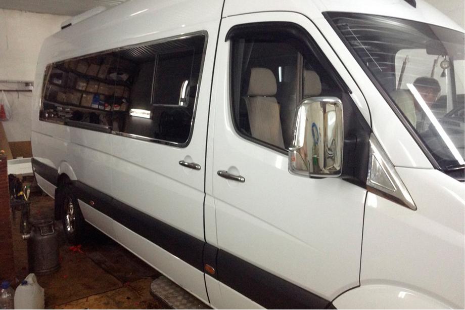 Mercedes Sprinter W906 2006–2018 Chromové kryty zpětných zrcátek (2 ks) Fotografie 12